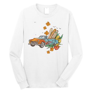 Surfing Tropical Summer Retro Truck Long Sleeve Shirt