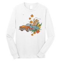 Surfing Tropical Summer Retro Truck Long Sleeve Shirt