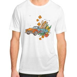 Surfing Tropical Summer Retro Truck Adult ChromaSoft Performance T-Shirt