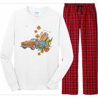 Surfing Tropical Summer Retro Truck Long Sleeve Pajama Set