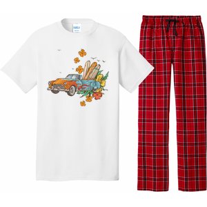 Surfing Tropical Summer Retro Truck Pajama Set