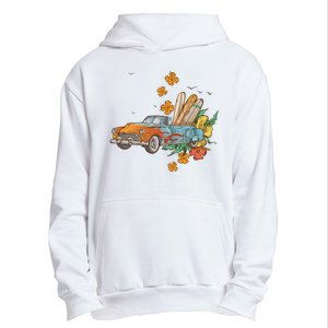 Surfing Tropical Summer Retro Truck Urban Pullover Hoodie