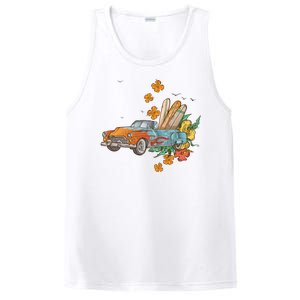 Surfing Tropical Summer Retro Truck PosiCharge Competitor Tank