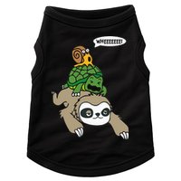 Sloth Turtle Snail Piggyback Animal Running Wild Doggie Tank