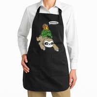 Sloth Turtle Snail Piggyback Animal Running Wild Apron