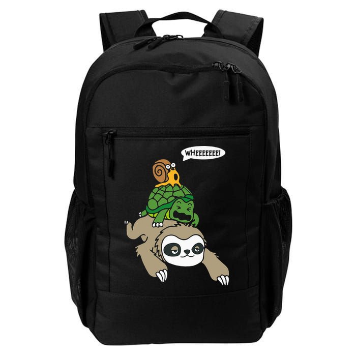Sloth Turtle Snail Piggyback Animal Running Wild Backpack