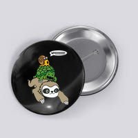 Sloth Turtle Snail Piggyback Animal Running Wild Button