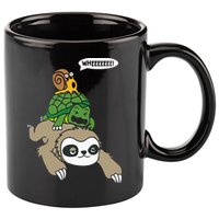 Sloth Turtle Snail Piggyback Animal Running Wild 11oz C Handle Ceramic Mug