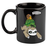 Sloth Turtle Snail Piggyback Animal Running Wild 11oz C Handle Ceramic Mug
