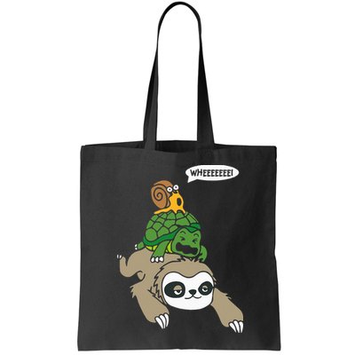Sloth Turtle Snail Piggyback Animal Running Wild Bag