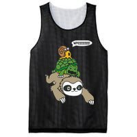 Sloth Turtle Snail Piggyback Animal Running Wild Mesh Reversible Basketball Jersey Tank