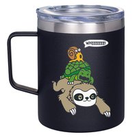 Sloth Turtle Snail Piggyback Animal Running Wild 12oz Stainless Steel Coffee Mug