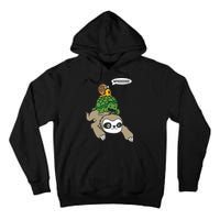 Sloth Turtle Snail Piggyback Animal Running Wild Tall Hoodie