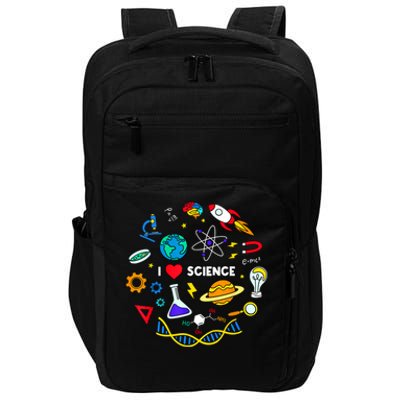 Science Tshirt, Science Lover Shirt, I Love Science Impact Tech Backpack