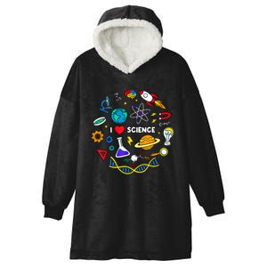 Science Tshirt, Science Lover Shirt, I Love Science Hooded Wearable Blanket