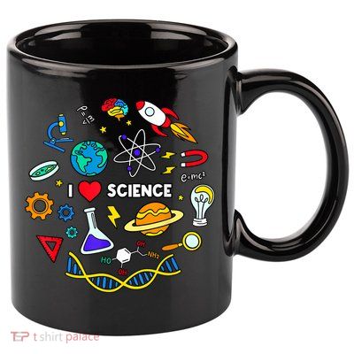 Science Tshirt, Science Lover Shirt, I Love Science 11oz C Handle Ceramic Mug
