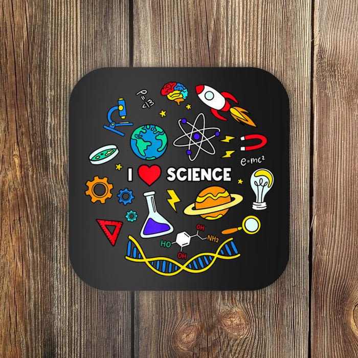 Science Tshirt, Science Lover Shirt, I Love Science Coaster