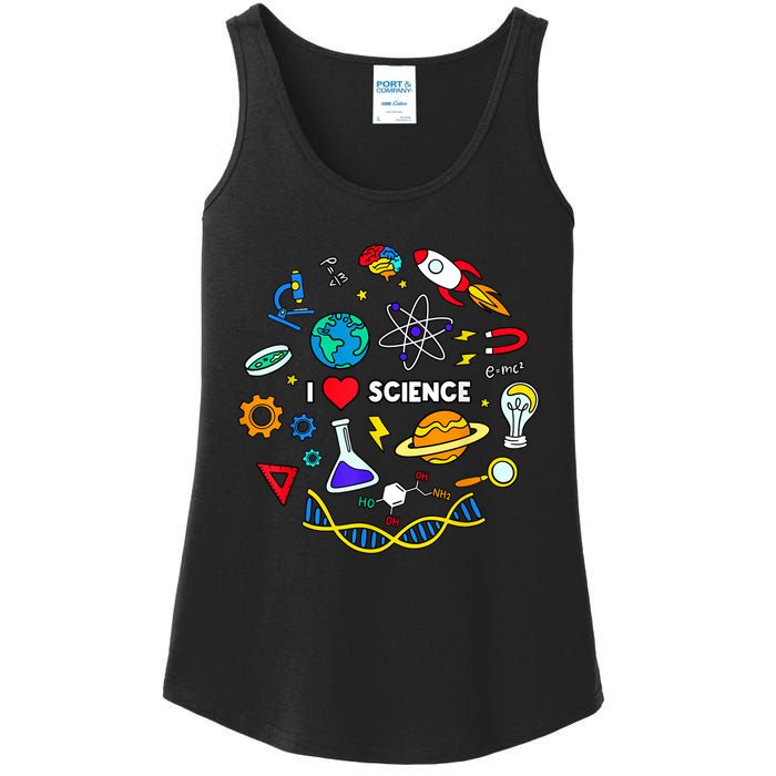 Science Tshirt, Science Lover Shirt, I Love Science Ladies Essential Tank