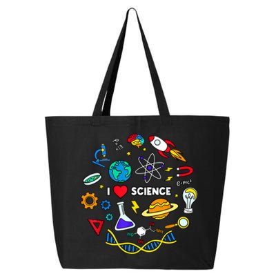 Science Tshirt, Science Lover Shirt, I Love Science 25L Jumbo Tote