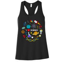 Science Tshirt, Science Lover Shirt, I Love Science Women's Racerback Tank