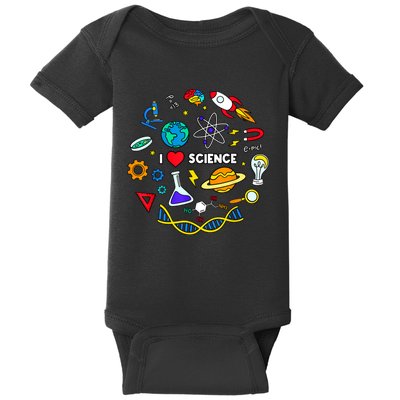 Science Tshirt, Science Lover Shirt, I Love Science Baby Bodysuit