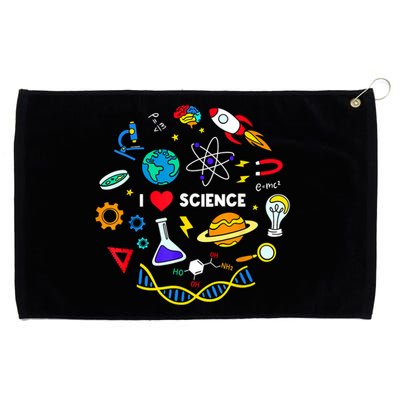 Science Tshirt, Science Lover Shirt, I Love Science Grommeted Golf Towel