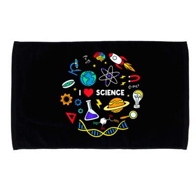 Science Tshirt, Science Lover Shirt, I Love Science Microfiber Hand Towel