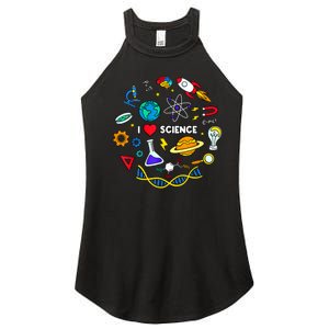 Science Tshirt, Science Lover Shirt, I Love Science Women's Perfect Tri Rocker Tank