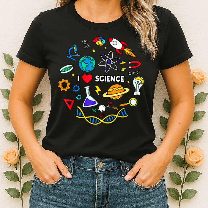 Science Tshirt, Science Lover Shirt, I Love Science Womens T-Shirt