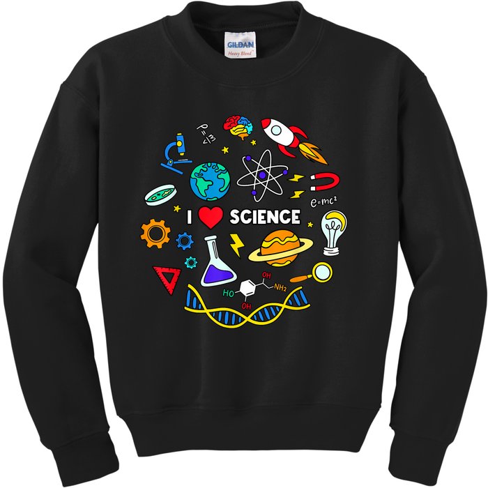 Science Tshirt, Science Lover Shirt, I Love Science Kids Sweatshirt