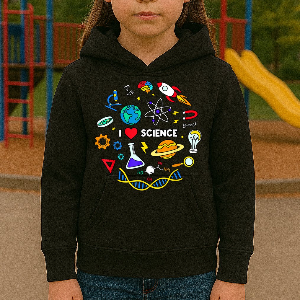 Science Tshirt, Science Lover Shirt, I Love Science Kids Hoodie