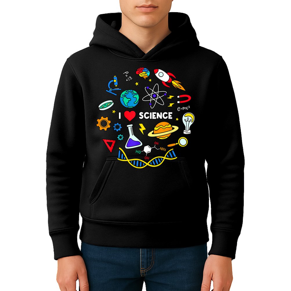 Science Tshirt, Science Lover Shirt, I Love Science Kids Hoodie