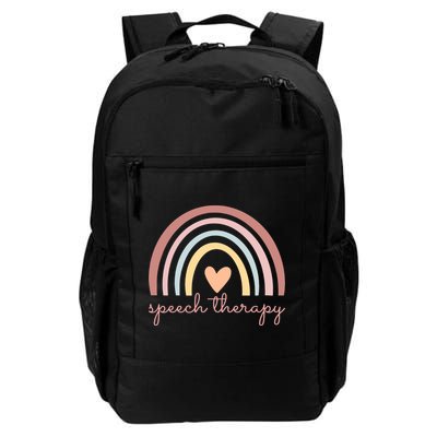 Speech Therapy Speech Language Pathologist Slp Boho Rainbow Gift Daily Commute Backpack