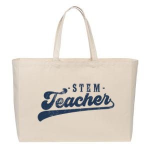 Stem Teacher Cotton Canvas Jumbo Tote