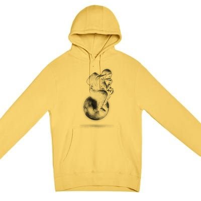 Space Thinker Premium Pullover Hoodie