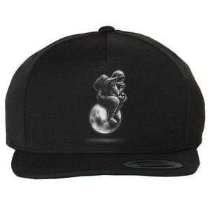 Space Thinker Wool Snapback Cap