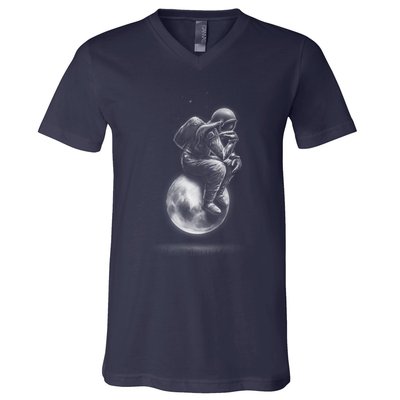 Space Thinker V-Neck T-Shirt