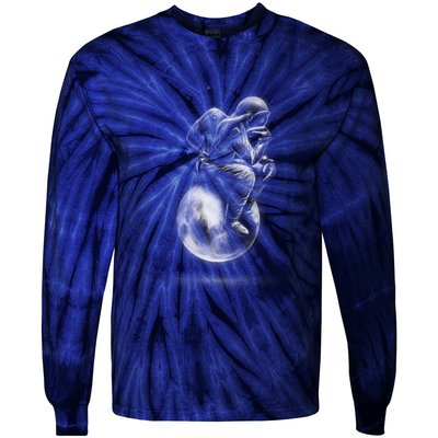 Space Thinker Tie-Dye Long Sleeve Shirt