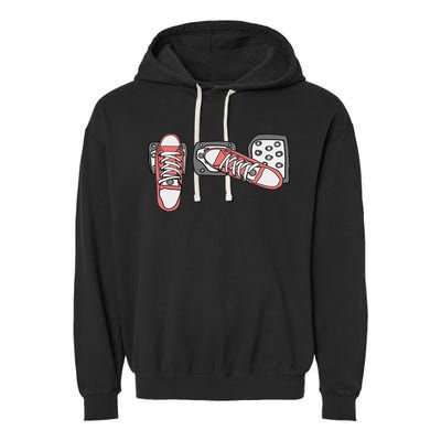 Save The Stick Funny Manual Transmission Three Pedals Car Garment-Dyed Fleece Hoodie