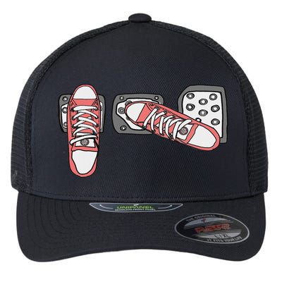 Save The Stick Funny Manual Transmission Three Pedals Car Flexfit Unipanel Trucker Cap