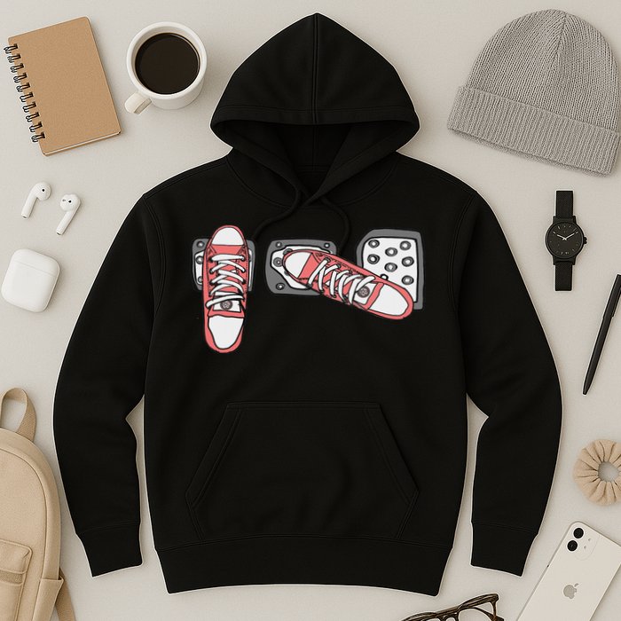 Save The Stick Funny Manual Transmission Three Pedals Car Hoodie
