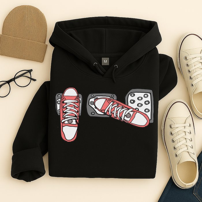 Save The Stick Funny Manual Transmission Three Pedals Car Hoodie