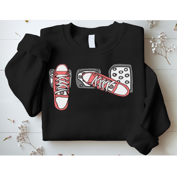 Save The Stick Funny Manual Transmission Three Pedals Car Sweatshirt