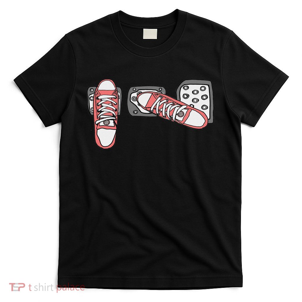 Save The Stick Funny Manual Transmission Three Pedals Car T-Shirt