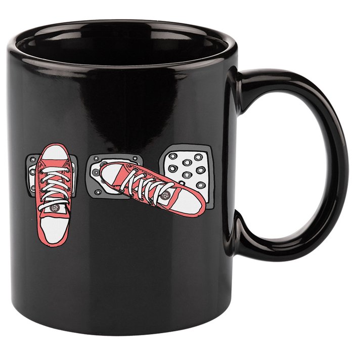Save The Stick Funny Manual Transmission Three Pedals Car 11oz C Handle Ceramic Mug