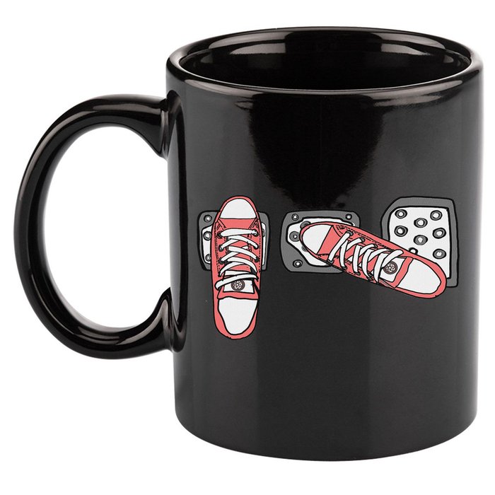 Save The Stick Funny Manual Transmission Three Pedals Car 11oz C Handle Ceramic Mug