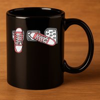 Save The Stick Funny Manual Transmission Three Pedals Car 11oz C Handle Ceramic Mug