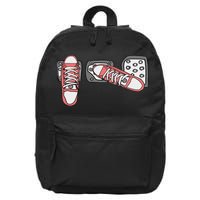 Save The Stick Funny Manual Transmission Three Pedals Car 16 in Basic Backpack