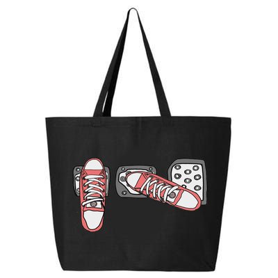 Save The Stick Funny Manual Transmission Three Pedals Car 25L Jumbo Tote