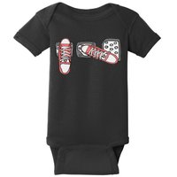 Save The Stick Funny Manual Transmission Three Pedals Car Baby Bodysuit